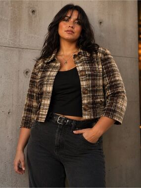 Harold’s Vintage Plaid Jacket Blazer Size 10 | Retro Chic Statement Piece